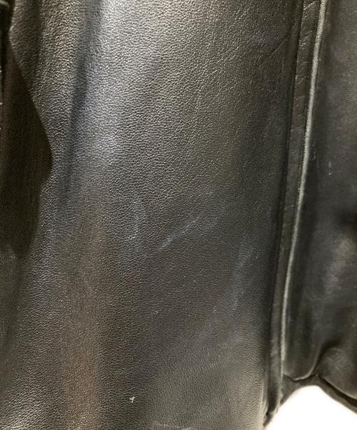 POLO RALPH LAUREN（ポロ・ラルフローレン）POLO RALPH LAUREN (ポロ・ラルフローレン) LAMBSKIN CAFE RACER JACKET ブラック サイズ:Mの古着・服飾アイテム