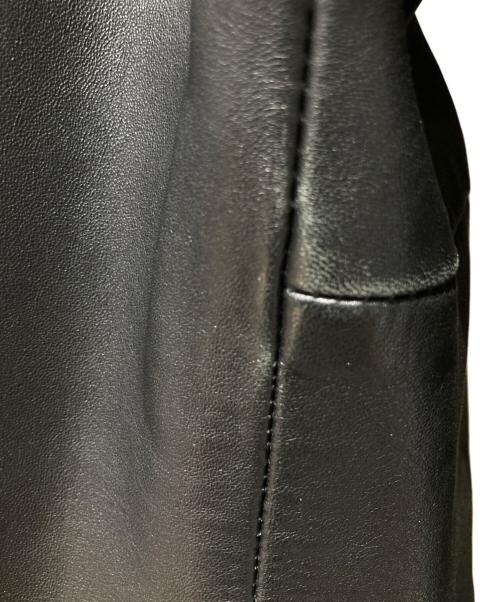 POLO RALPH LAUREN（ポロ・ラルフローレン）POLO RALPH LAUREN (ポロ・ラルフローレン) LAMBSKIN CAFE RACER JACKET ブラック サイズ:Mの古着・服飾アイテム