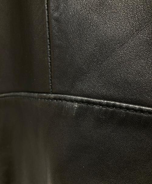 POLO RALPH LAUREN（ポロ・ラルフローレン）POLO RALPH LAUREN (ポロ・ラルフローレン) LAMBSKIN CAFE RACER JACKET ブラック サイズ:Mの古着・服飾アイテム