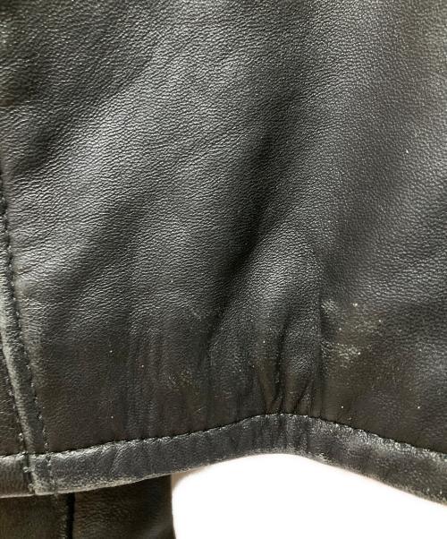 POLO RALPH LAUREN（ポロ・ラルフローレン）POLO RALPH LAUREN (ポロ・ラルフローレン) LAMBSKIN CAFE RACER JACKET ブラック サイズ:Mの古着・服飾アイテム