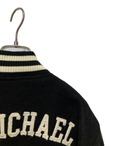 HOUSTON（ヒューストン）HOUSTON (ヒューストン) WILD CATS MELTON AWARD JACKET ブラック サイズ:Mの古着・服飾アイテム