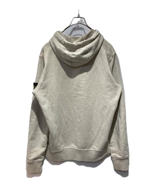 STONE ISLAND（ストーンアイランド）STONE ISLAND (ストーンアイランド) ガーメントダイ プルオーバー スウェットパーカー ベージュ サイズ:Mの古着・服飾アイテム