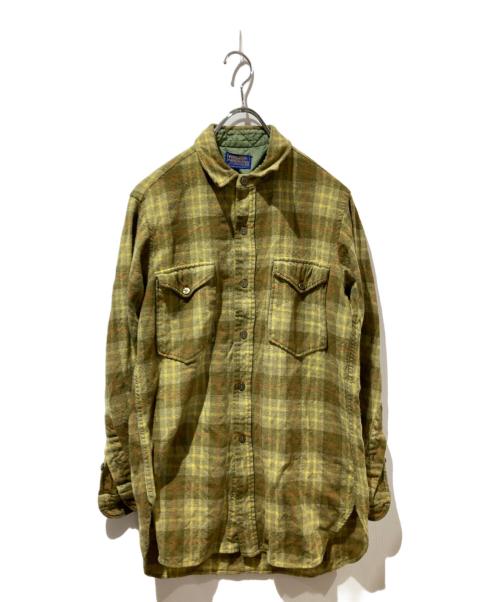 PENDLETON（ペンドルトン）PENDLETON (ペンドルトン) ウールシャツ イエロー サイズ:15 1/2の古着・服飾アイテム