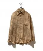 PENDLETONペンドルトン）の古着「ウールチェックシャツ」｜ベージュ