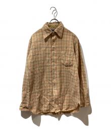 PENDLETON（ペンドルトン）の古着「ウールチェックシャツ」｜ベージュ