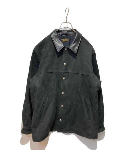 J.S HOMESTEAD（ジャーナルスタンダード ホームステッド）J.S HOMESTEAD (ジャーナルスタンダード ホームステッド) GOAT LEATHER CAR COACH JK ブラック サイズ:Mの古着・服飾アイテム