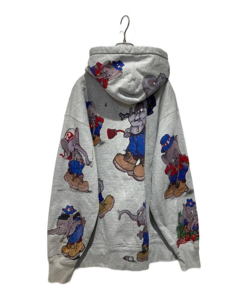 SUPREME（シュプリーム）Supreme (シュプリーム) ELephant Hooded Sweatshirt グレー サイズ:Mの古着・服飾アイテム
