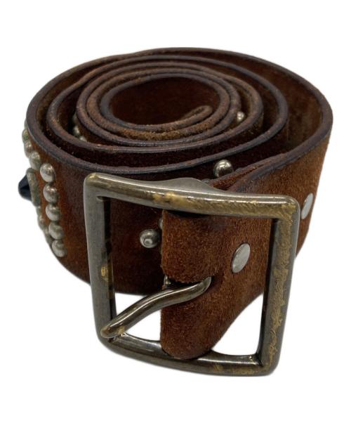 RRL（ダブルアールエル）RRL (ダブルアールエル) スタッズベルト ブラウンの古着・服飾アイテム