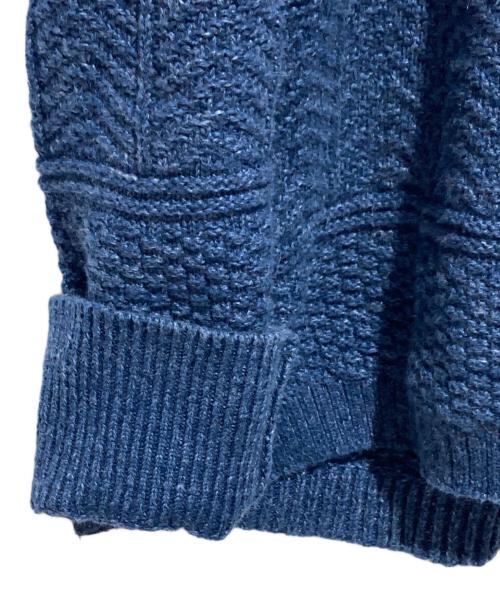 RRL（ダブルアールエル）RRL (ダブルアールエル) コットンリネンロールネックセーター ブルー サイズ:XSの古着・服飾アイテム