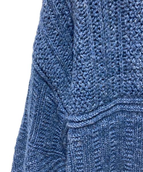 RRL（ダブルアールエル）RRL (ダブルアールエル) コットンリネンロールネックセーター ブルー サイズ:XSの古着・服飾アイテム