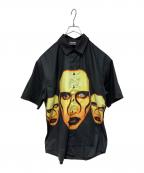 PLEASURES×Marilyn Mansonプレジャーズ×マリリンマンソン）の古着「半袖シャツ」｜ブラック