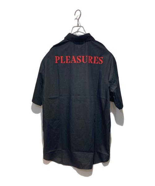 PLEASURES（プレジャーズ）PLEASURES (プレジャーズ) Marilyn Manson (マリリンマンソン) 半袖シャツ ブラック サイズ:Mの古着・服飾アイテム