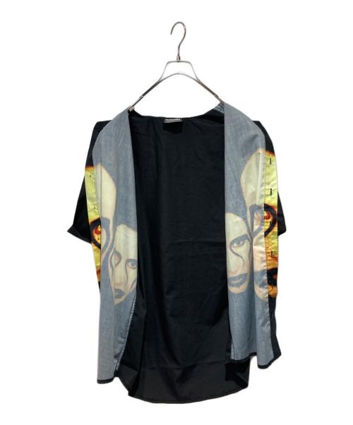 PLEASURES（プレジャーズ）PLEASURES (プレジャーズ) Marilyn Manson (マリリンマンソン) 半袖シャツ ブラック サイズ:Mの古着・服飾アイテム