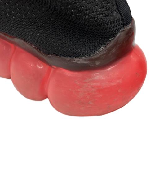 grounds（グラウンズ）grounds (グラウンズ) JEWELRY PAINT スニーカー ブラック×ピンク サイズ:6Aの古着・服飾アイテム