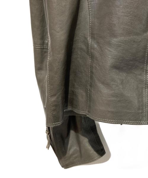 PIEROTUCCI（ピエロトゥッチ）PIEROTUCCI (ピエロトゥッチ) ダブルライダースジャケット グレー サイズ:44の古着・服飾アイテム