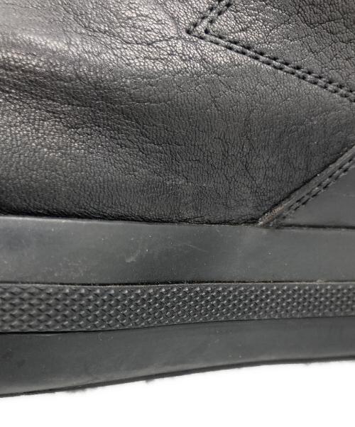 PRADA（プラダ）PRADA (プラダ) ハイカットレザーシューズ ブラック サイズ:35の古着・服飾アイテム