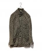 COMME des GARCONS HOMME PLUSコムデギャルソンオムプリュス）の古着「スタンドカラーウールジャケット」｜ホワイト×ブラック