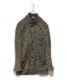 COMME des GARCONS HOMME PLUS（コムデギャルソンオムプリュス）の古着「スタンドカラーウールジャケット」｜ホワイト×ブラック