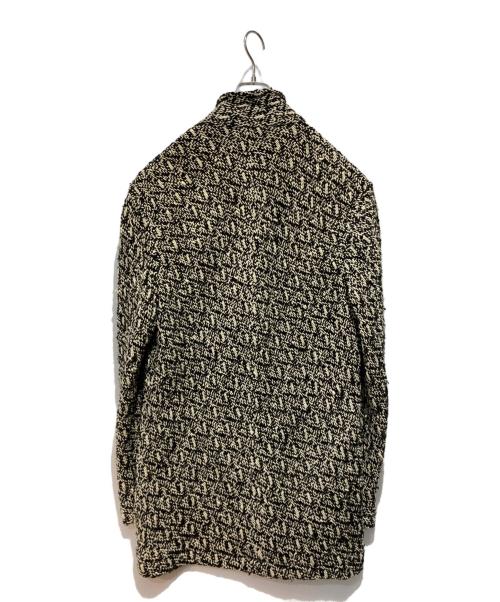 COMME des GARCONS HOMME PLUS（コムデギャルソンオムプリュス）COMME des GARCONS HOMME PLUS (コムデギャルソンオムプリュス) スタンドカラーウールジャケット ホワイト×ブラック サイズ:Lの古着・服飾アイテム