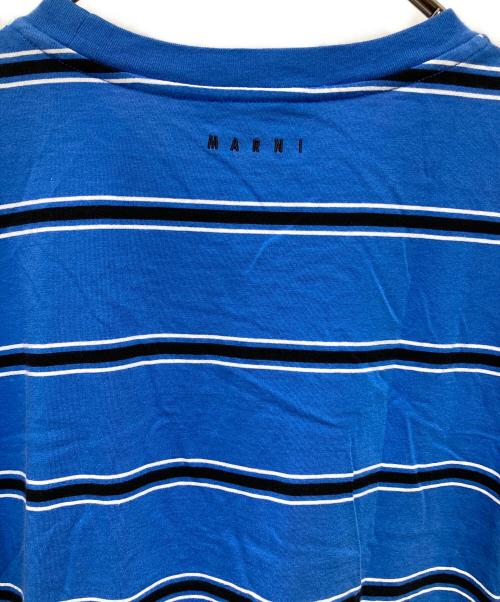 MARNI（マルニ）MARNI (マルニ) ボーダーTシャツ ブルー サイズ:50の古着・服飾アイテム