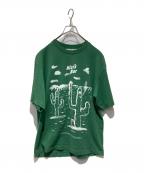 Acne studiosアクネ ストゥディオズ）の古着「BeniBischof Tシャツ」｜グリーン