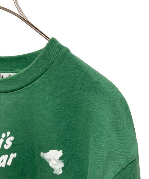 Acne studios（アクネ ストゥディオズ）ACNE STUDIOS (アクネ ストゥディオズ) BeniBischof Tシャツ グリーン サイズ:Sの古着・服飾アイテム