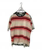 MARNIマルニ）の古着「切替プリントTシャツ」｜ベージュ