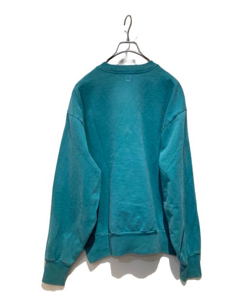 Acne studios（アクネ ストゥディオス）ACNE STUDIOS (アクネ ストゥディオス) フェイスパッチガーメントダイスウェット ブルー サイズ:Sの古着・服飾アイテム