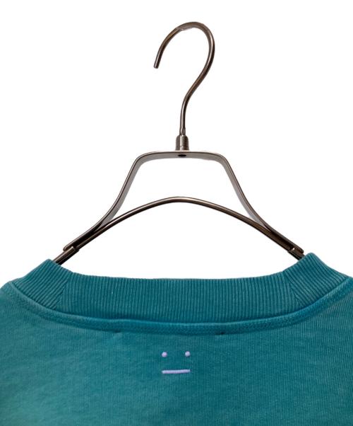Acne studios（アクネ ストゥディオス）ACNE STUDIOS (アクネ ストゥディオス) フェイスパッチガーメントダイスウェット ブルー サイズ:Sの古着・服飾アイテム