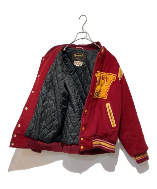 MARGUART'S SPORTSWEAR（マーガーツ・スポーツウェア）MARGUART'S SPORTSWEAR (マーガーツ・スポーツウェア) ウールメルトンスタジャン ボルドー サイズ:42の古着・服飾アイテム