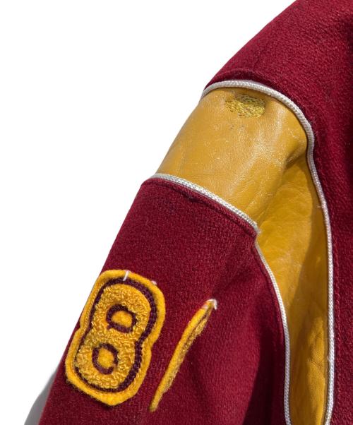 MARGUART'S SPORTSWEAR（マーガーツ・スポーツウェア）MARGUART'S SPORTSWEAR (マーガーツ・スポーツウェア) ウールメルトンスタジャン ボルドー サイズ:42の古着・服飾アイテム