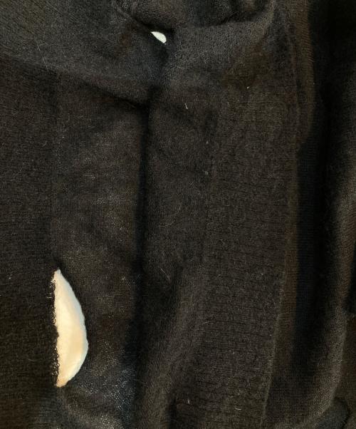 MM6 Maison Margiela（エムエムシックスメゾンマルジェラ）MM6 Maison Margiela (エムエムシックスメゾンマルジェラ) ダメージニット ブラック サイズ:ＸＳの古着・服飾アイテム