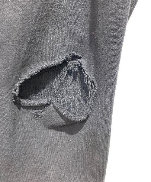 JUN NAKAYAMA（ジュンナカヤマ）jun nakayama (ジュンナカヤマ) クラッシュスウェットパンツ ブラック サイズ:Mの古着・服飾アイテム