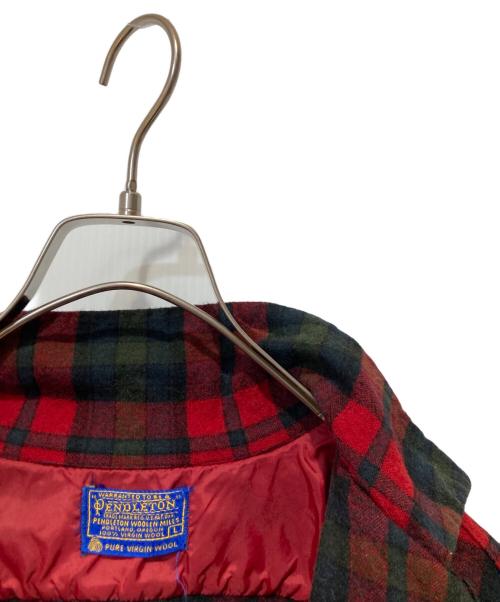 PENDLETON（ペンドルトン）PENDLETON (ペンドルトン) 60’s ボードシャツ レッド×グリーン サイズ:Ｌの古着・服飾アイテム