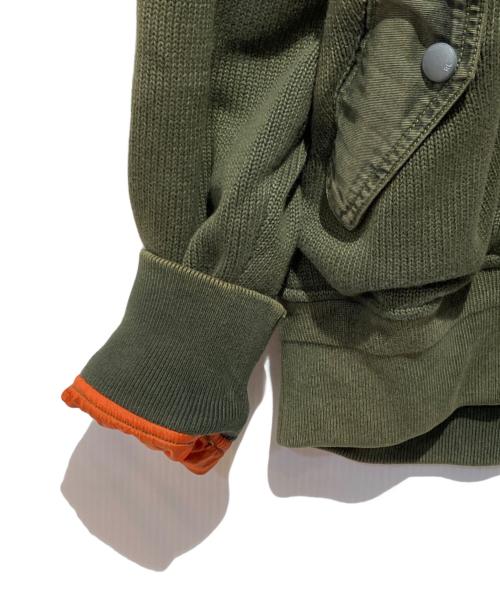 POLO RALPH LAUREN（ポロ・ラルフローレン）POLO RALPH LAUREN (ポロ・ラルフローレン) ニットボンバージャケット グリーン サイズ:Sの古着・服飾アイテム