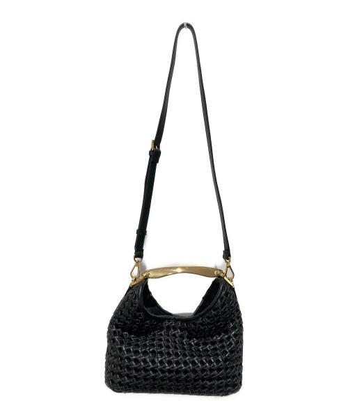 elleme（エレメ）ELLEME (エレメ) ウーブン・レザー ブラック ブラックの古着・服飾アイテム