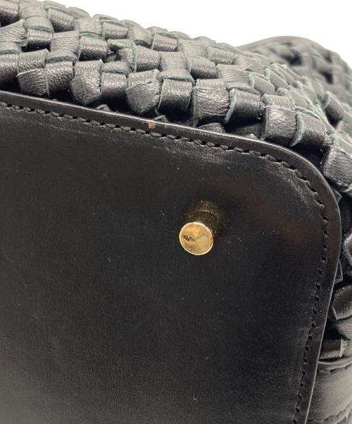 elleme（エレメ）ELLEME (エレメ) ウーブン・レザー ブラック ブラックの古着・服飾アイテム