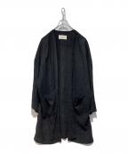 nestrobe confectネストローブ コンフェクト）の古着「リネンコート」｜ブラック