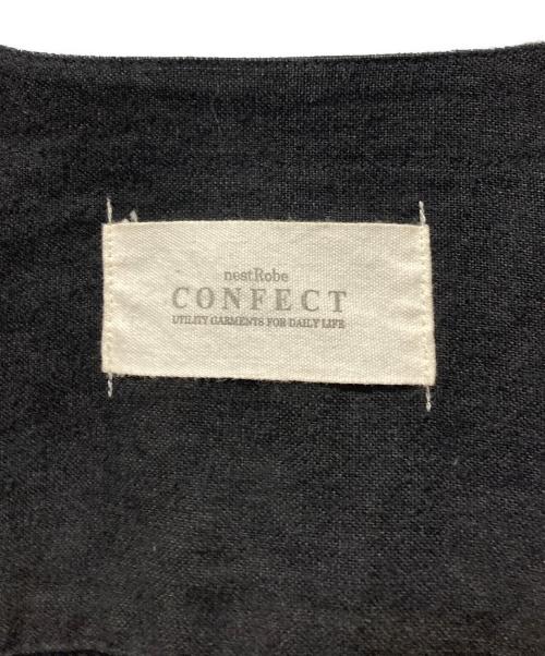 nestrobe confect（ネストローブ コンフェクト）nestrobe confect (ネストローブ コンフェクト) リネンコート ブラック サイズ:表記無しの古着・服飾アイテム