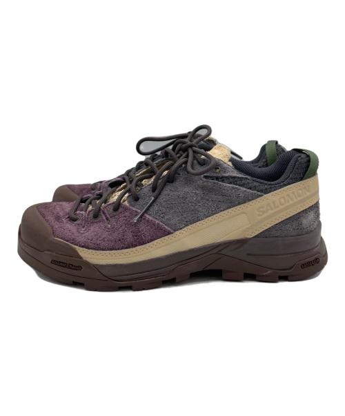 SALOMON（サロモン）SALOMON (サロモン) X-ALP Suede パープル×グレー サイズ:25cmの古着・服飾アイテム