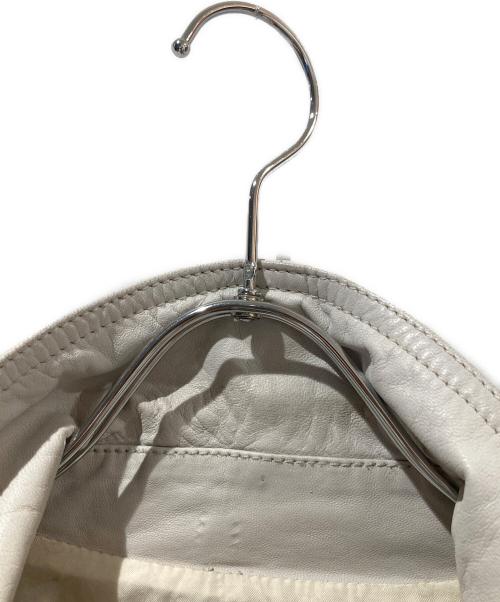 Jean Paul GAULTIER（ジャンポールゴルチェ）Jean Paul GAULTIER (ジャンポールゴルチェ) レザーブルゾン アイボリー サイズ:50の古着・服飾アイテム