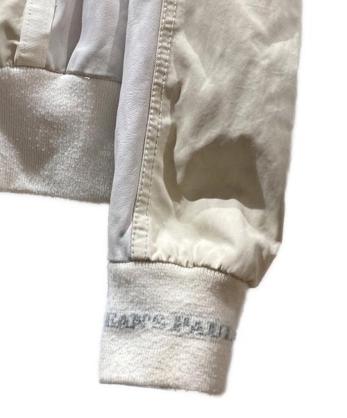 Jean Paul GAULTIER（ジャンポールゴルチェ）Jean Paul GAULTIER (ジャンポールゴルチェ) レザーブルゾン アイボリー サイズ:50の古着・服飾アイテム