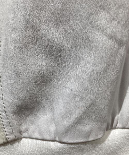 Jean Paul GAULTIER（ジャンポールゴルチェ）Jean Paul GAULTIER (ジャンポールゴルチェ) レザーブルゾン アイボリー サイズ:50の古着・服飾アイテム