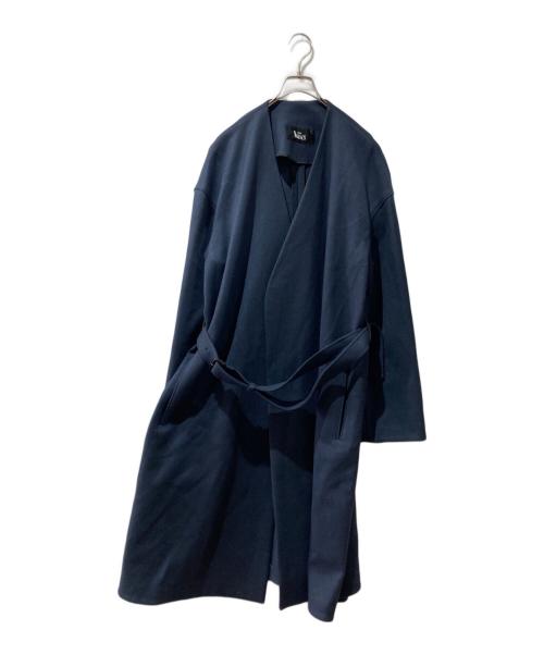 THE RERACS（ザ リラクス）THE RERACS (ザ リラクス) ノーカラータイロッケンコート ネイビー サイズ:Freeの古着・服飾アイテム
