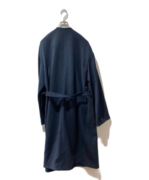 THE RERACS（ザ リラクス）THE RERACS (ザ リラクス) ノーカラータイロッケンコート ネイビー サイズ:Freeの古着・服飾アイテム
