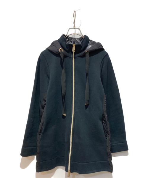 HERNO（ヘルノ）HERNO (ヘルノ) ダウン切替ジップパーカー ネイビー サイズ:42の古着・服飾アイテム