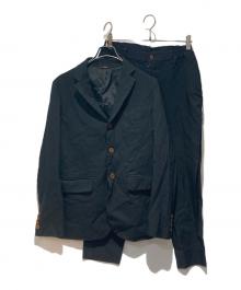 COMME des GARCONS HOMME DEUX（コムデギャルソン オム ドゥ）の古着「縮絨セットアップスーツ」｜ブラック