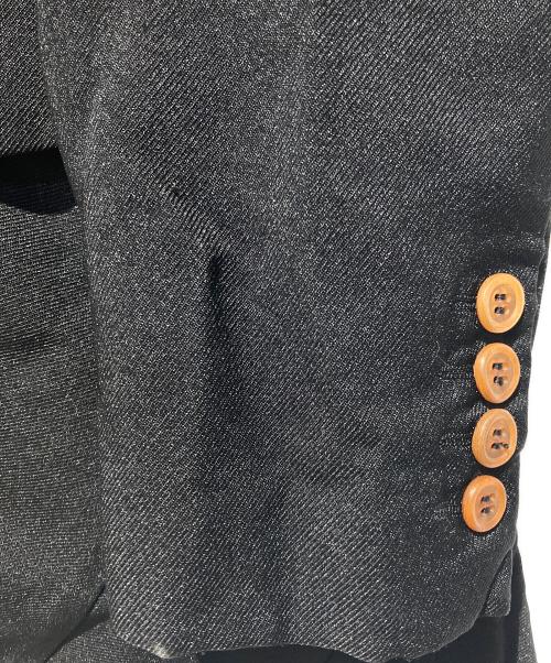 COMME des GARCONS HOMME DEUX（コムデギャルソン オム ドゥ）COMME des GARCONS HOMME DEUX (コムデギャルソン オム ドゥ) 縮絨セットアップスーツ ブラック サイズ:ジャケット SIZE S ボトムス SIZE XSの古着・服飾アイテム