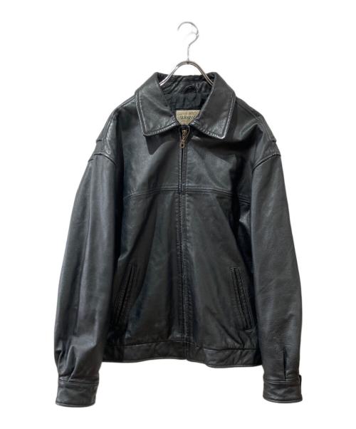 ST JOHN'S BAY（セントジョンズベイ）ST JOHN'S BAY (セントジョンズベイ) レザージャケット ブラック サイズ:Mの古着・服飾アイテム