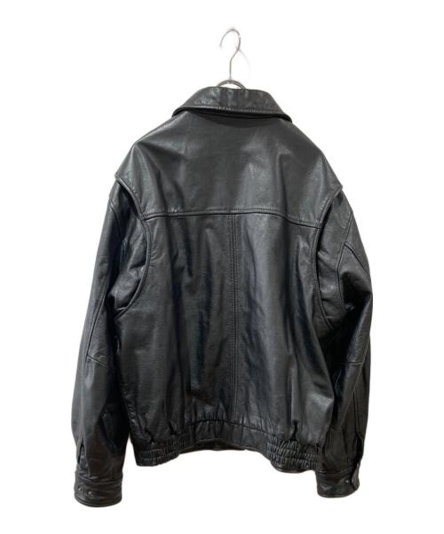 ST JOHN'S BAY（セントジョンズベイ）ST JOHN'S BAY (セントジョンズベイ) レザージャケット ブラック サイズ:Mの古着・服飾アイテム